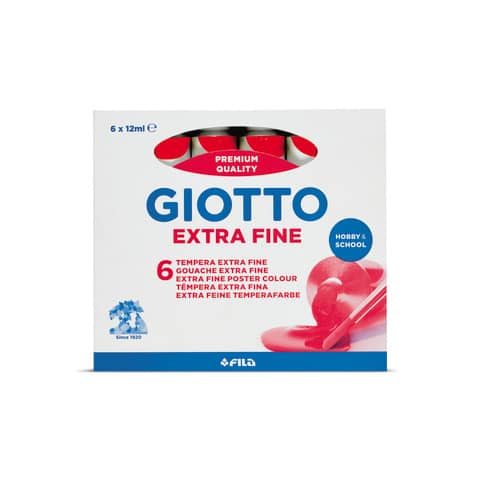 Tempera GIOTTO Extra 12 ml rosso scarlatto F35200800